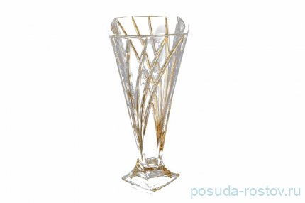 Ваза для цветов 33 см н/н &quot;Квадро /03894 /Золото&quot; / 098319