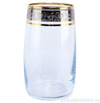Стаканы для воды 380 мл 6 шт &quot;Идеал /Цветочный узор на платине&quot; / 007505