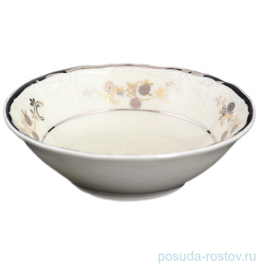 Салатник 13 см 1 шт "Мария-Луиза /Платиновый цветок /СК" / 112985