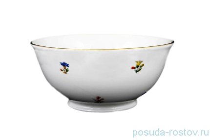 Пиала 16 см н/н 1 шт &quot;Офелия /Мелкие цветы /Широкая кайма&quot; / 125346