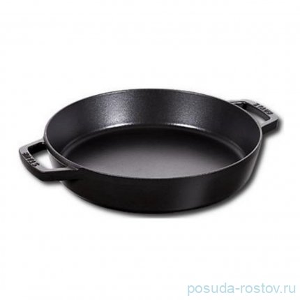 Сковорода 26 см с чугунными ручками чёрная &quot;STAUB&quot; / 288371