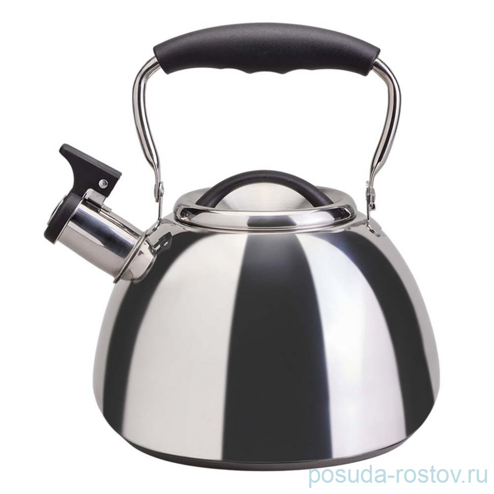 Чайник 2,9 л со свистком и складывающейся ручкой Agness / 369741