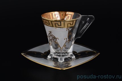 Набор чайных пар 6 шт &quot;Версаче золото&quot; B-G / 096685