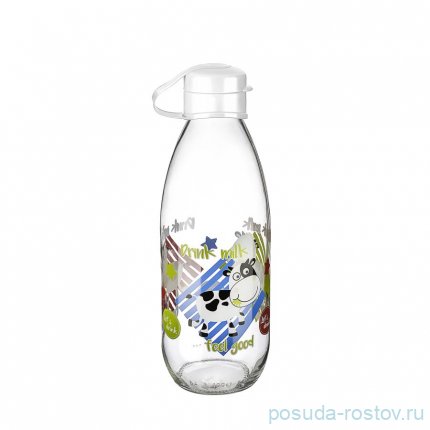 Бутылка для молока 1 л &quot;Moo&quot; / рисунок/ассорти / 293887