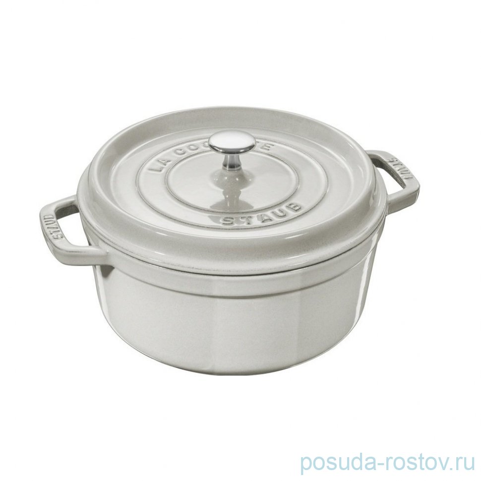 Кокот 20 см с крышкой 2,2 л белый трюфель "La Cocotte" / 342593