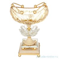 Ваза для фруктов 20,5 см н/н &quot;Розаперла /Ивонн /Янтарная&quot; / 280341