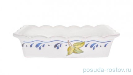 Блюдо для запекания 25,5 х 15 см прямоугольное &quot;Artigianato ceramico /Лесные ягоды&quot; / 243559