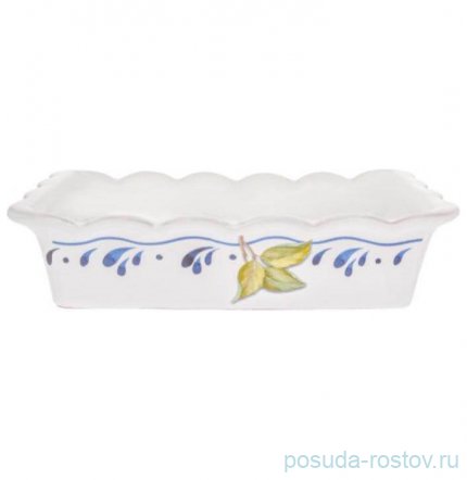Блюдо для запекания 25,5 х 15 см прямоугольное &quot;Artigianato ceramico /Лесные ягоды&quot; / 243559