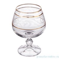 Бокалы для бренди 250 мл 6 шт &quot;Клаудия /Орнамент /золото&quot; / 210284