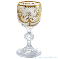 Рюмки 50 мл 6 шт &quot;Клаудия /Каро /золото&quot; AS Crystal / 148284