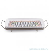 Блюдо 34 х 25 см прямоугольное на подставке &quot;Jardin&quot; / 272094