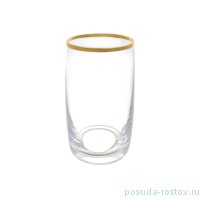 Стаканы для воды 250 мл 6 шт &quot;Идеал /Отводка золото&quot; AS Crystal / 229326