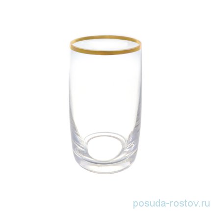 Стаканы для воды 250 мл 6 шт &quot;Идеал /Отводка золото&quot; AS Crystal / 229326