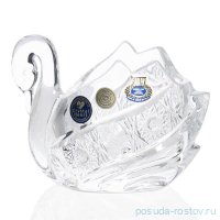 Конфетница 11,4 см &quot;Лебедь /Хрусталь резной&quot; / 236492