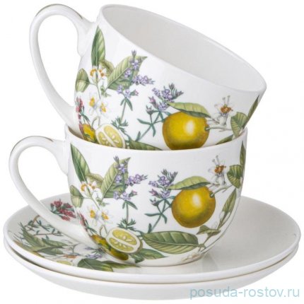 Набор чайных пар 330 мл 6 шт &quot;Fruit basket /Herbal tea&quot; / 349093