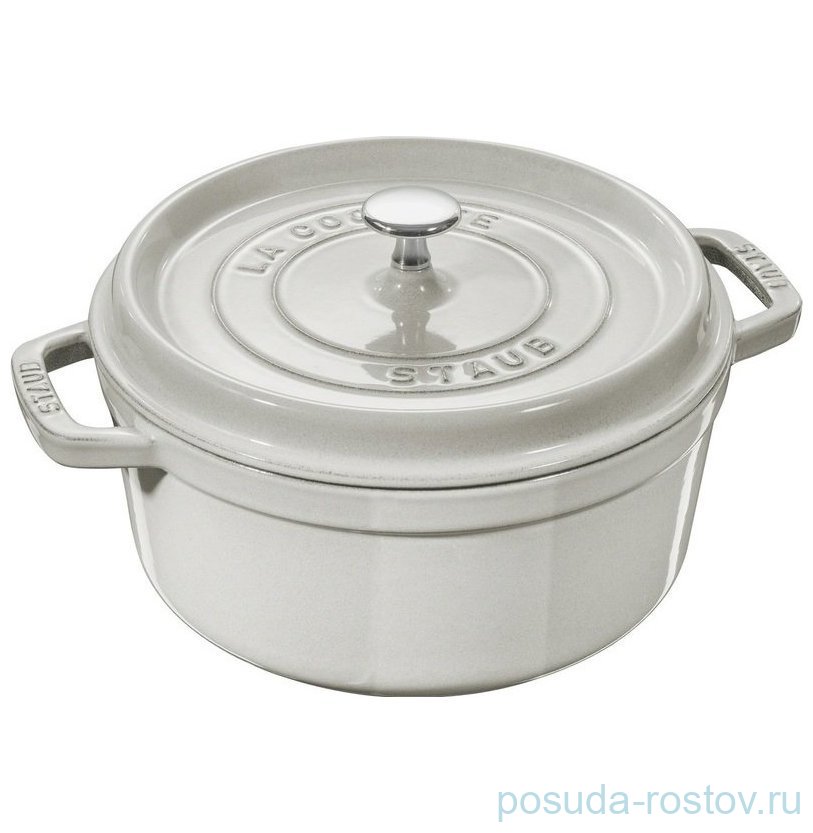 Кокот 24 см с крышкой 3,8 л белый трюфель "La Cocotte" / 323372
