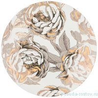 Тарелка 27 см 1 шт белая &quot;Golden rose&quot; / 208451