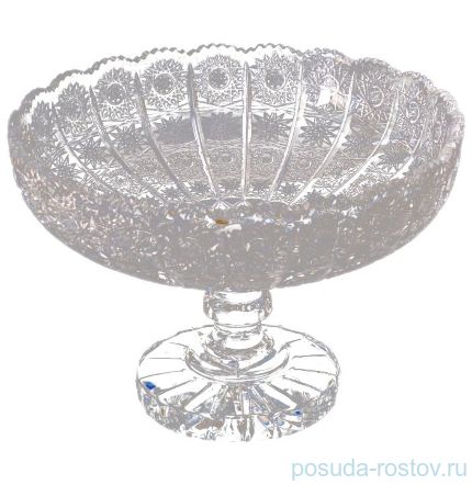 Ваза для фруктов 35 см н/н &quot;Glasspo /Хрусталь резной&quot; / 006684
