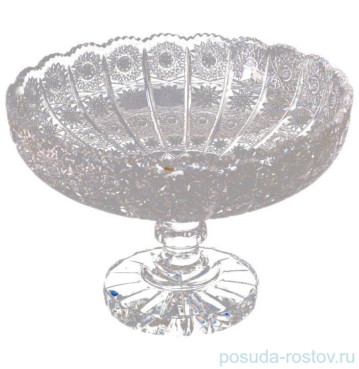 Ваза для фруктов 35 см н/н "Glasspo /Хрусталь резной" / 006684