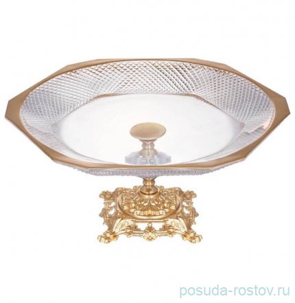 Блюдо 28 x 28 x 13 см шестигранное н/н металл &quot;Prestij&quot; / 292563