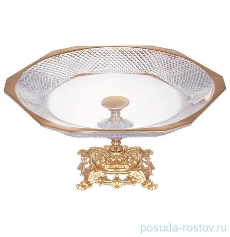Блюдо 28 x 28 x 13 см шестигранное н/н металл "Prestij" / 292563