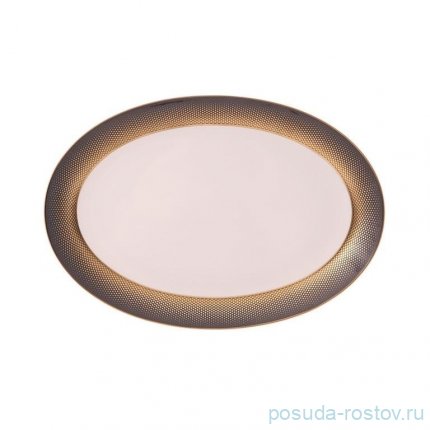 Блюдо 35 см овальное &quot;Deluxe shape /Rio black gold&quot; / 340670