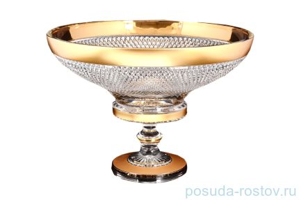 Фруктовница 40 см н/н &quot;Max Crystal /Фелиция /Хрусталь матовое золото&quot; / 117324