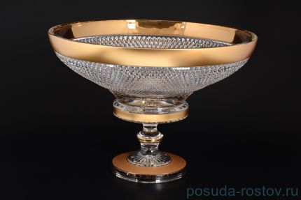 Фруктовница 40 см н/н &quot;Max Crystal /Фелиция /Хрусталь матовое золото&quot; / 117324