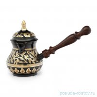 Турка 450 мл с крышкой &quot;Black golden steel&quot; / 360958