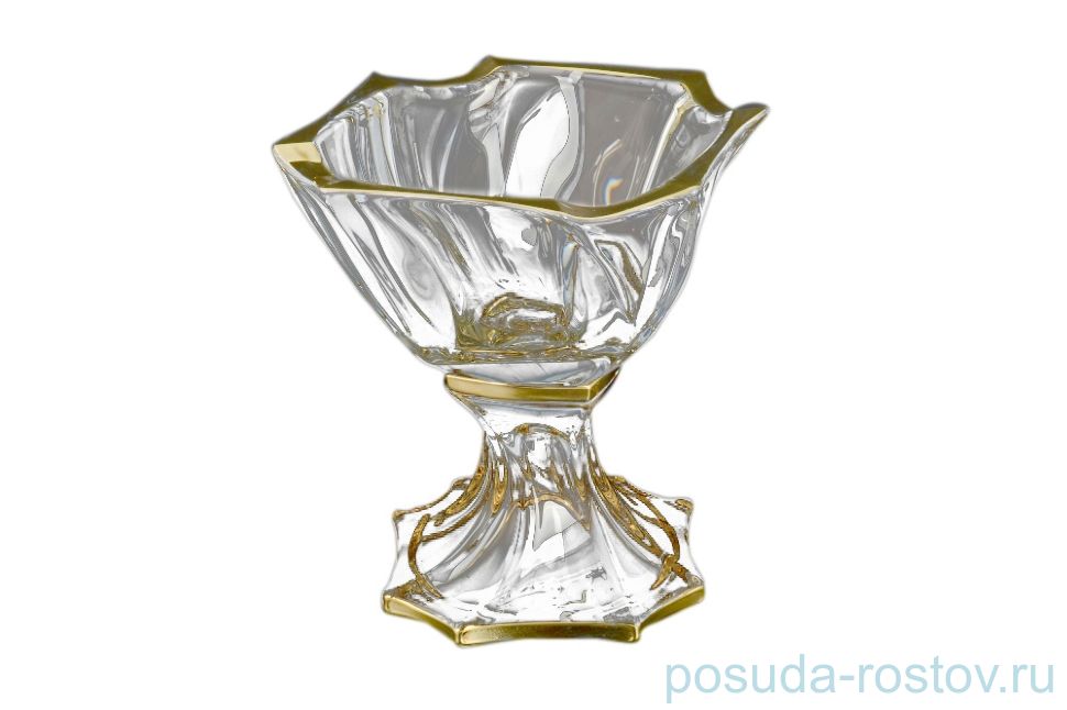Ваза для конфет 19 см н/н "Нептун /Золотой кант" / 096284