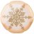 Тарелка 21 см акцентная &quot;snowflake gold pearl&quot; / 259922
