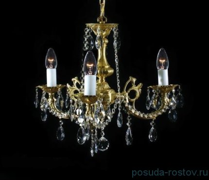 Люстра 3 рожковая хрусталь /бронза &quot;Роял&quot; / 035984