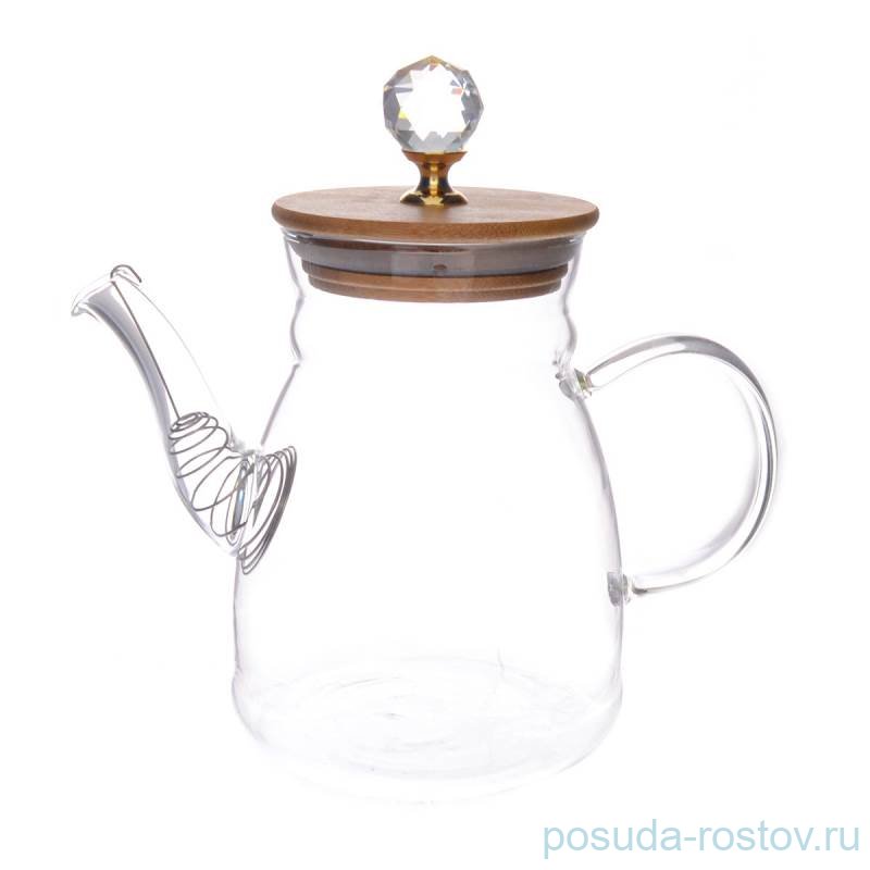 Заварочный чайник 1 л с бамбуковой крышкой / 273192