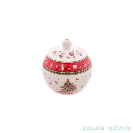 Сахарница 250 мл &quot;Christmas world /Bordo&quot; / 337489