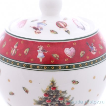 Сахарница 250 мл &quot;Christmas world /Bordo&quot; / 337489