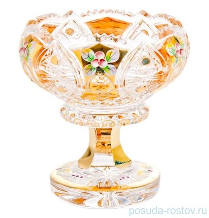 Вазочка 12 см н/н &quot;Хрусталь с золотом&quot; / 043943