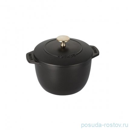 Кокот для риса 16 см с крышкой 1,5 л черный &quot;Staub Specials&quot; / 270256