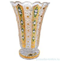 Ваза для цветов 30 см &quot;Хрусталь с золотом&quot; / 044485