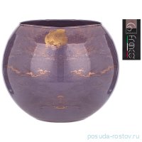 Ваза для цветов 20 см &quot;Sfera golden marble lavender&quot; / 288713