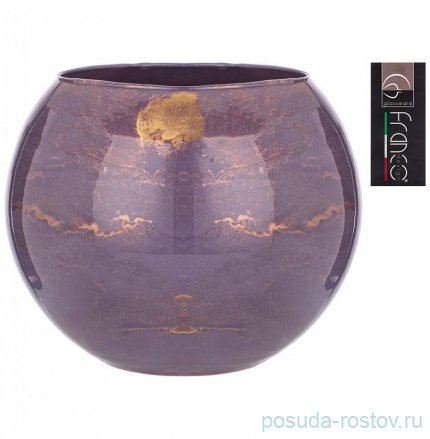 Ваза для цветов 20 см &quot;Sfera golden marble lavender&quot; / 288713