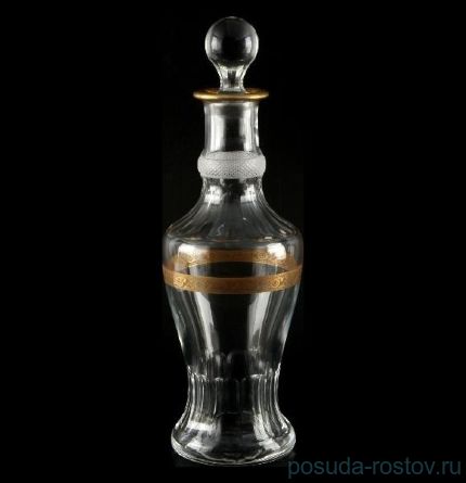 Графин для водки/ликера 850 мл &quot;Джесси /Золото&quot; / 001228
