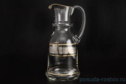 Кувшин для воды 2 л &quot;Цветочный узор на платине&quot; / 026416