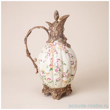 Кувшин для воды 25 x 18,5 x 34 см с крышкой декоративный / 342679