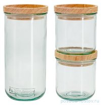 Набор банок для сыпучих продуктов (820, 350 мл) 3 шт &quot;Jars&quot; / 365274
