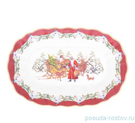 Блюдо 29 х 19 см овальное &quot;Christmas world /Зимняя сказка&quot; / 273752