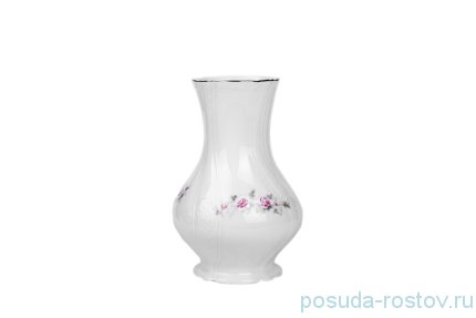 Ваза для цветов 23 см &quot;Бернадотт /Серая роза /платина&quot; / 271906