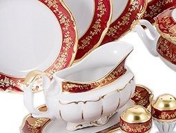 Соусник 400 мл &quot;Мария-Тереза /Барокко Красный&quot; / 211855