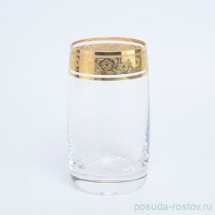 Стаканы для воды 250 мл 6 шт &quot;Идеал /Цветочный узор на золоте&quot; / 005660