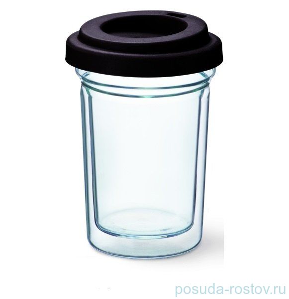Стакан для напитков 300 мл с силиконовой крышкой "Simax"  / 118836