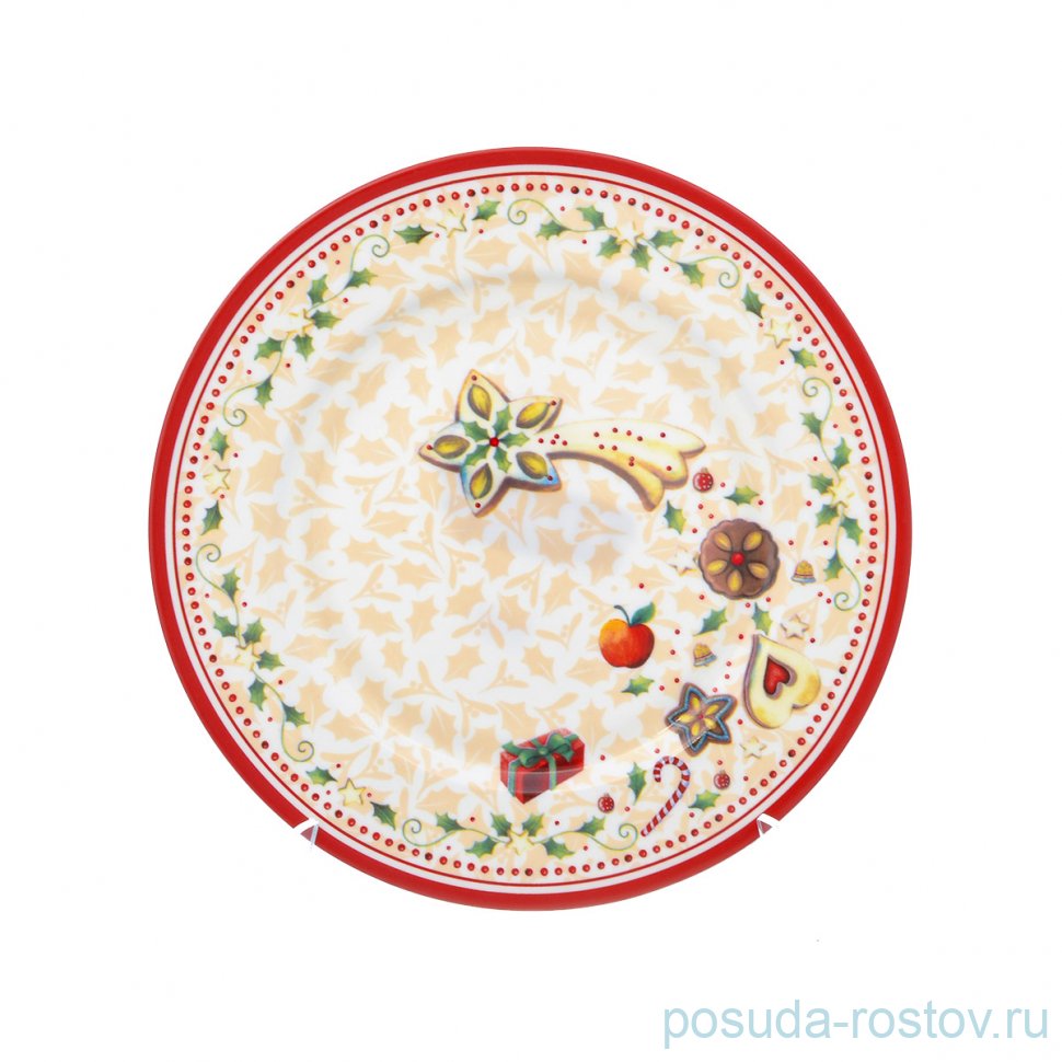 Тарелка 21 см "Christmas world /Multi" / 230107